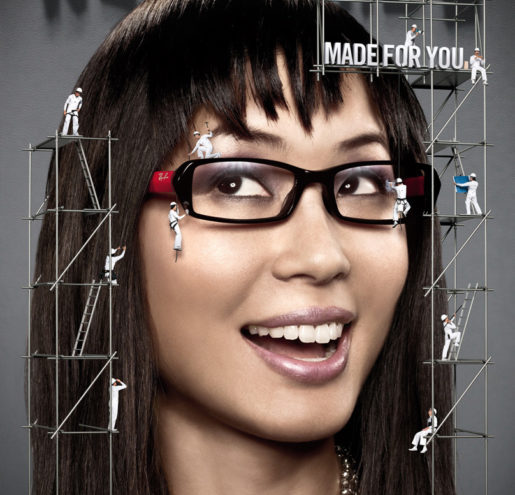 Ray ban girl ads