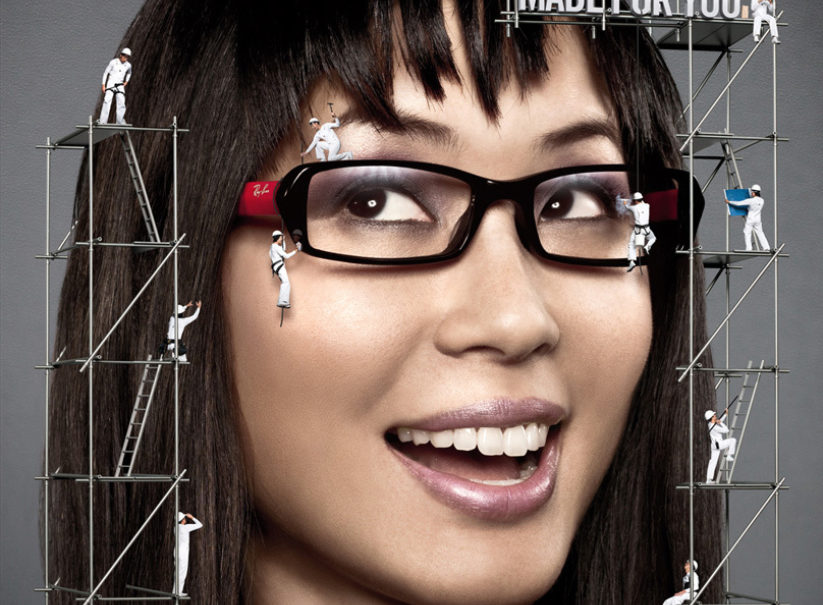 Ray ban girl ads